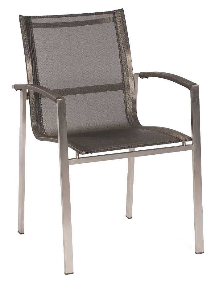 Edelstahl Stapelstuhl Millenium